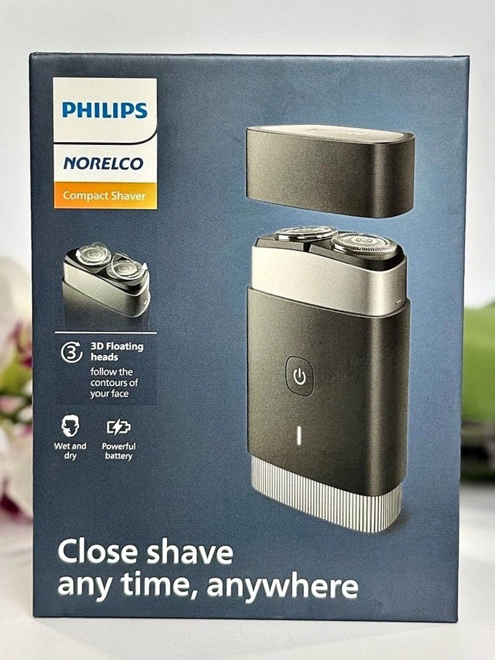 Philips Norelco Compact Travel Shaver PQ888/81 Wet & Dry NEW Sealed